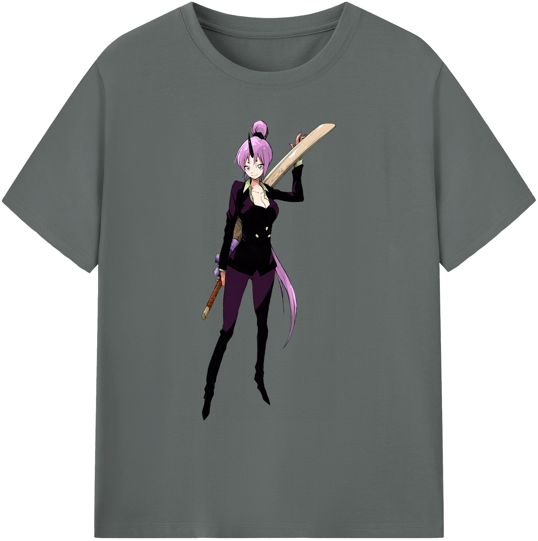（画像用） 転スラ Regarding Reincarnated to Slime 綿100％ メンズ半袖Tシャツ｜肌触りやわらか＆通気性